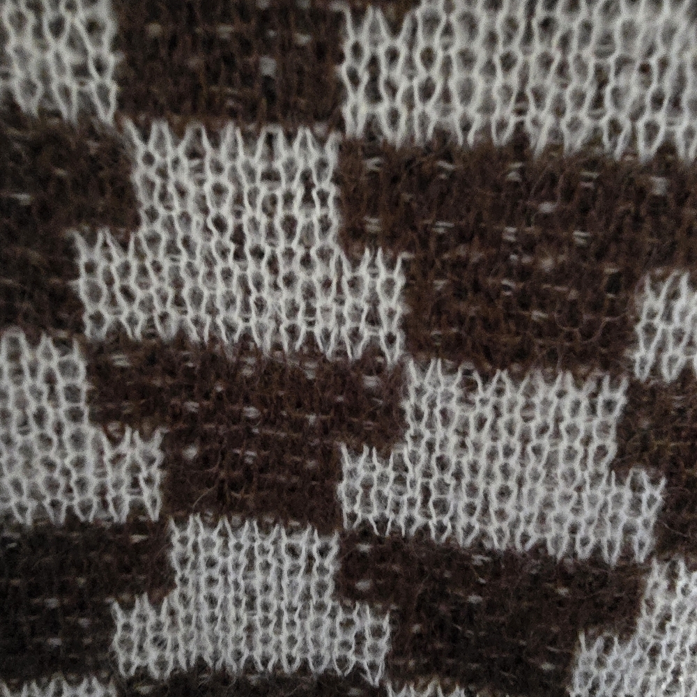 Lisa Says Gah Mafalda Knit Midi Dress In Brown Multi Size M / L Wool Mohair - Picture 4 of 4